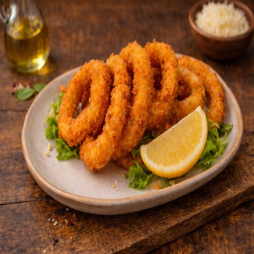 5 Pcs Panko Coated Calamari Rings 